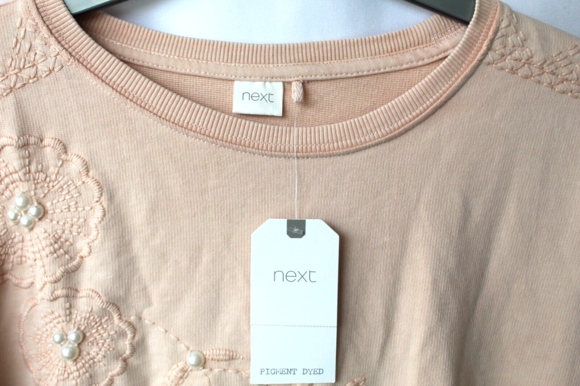 Other - Next Sweatshirt Size 11 Years blush pink and pigment dyed soft cotton
